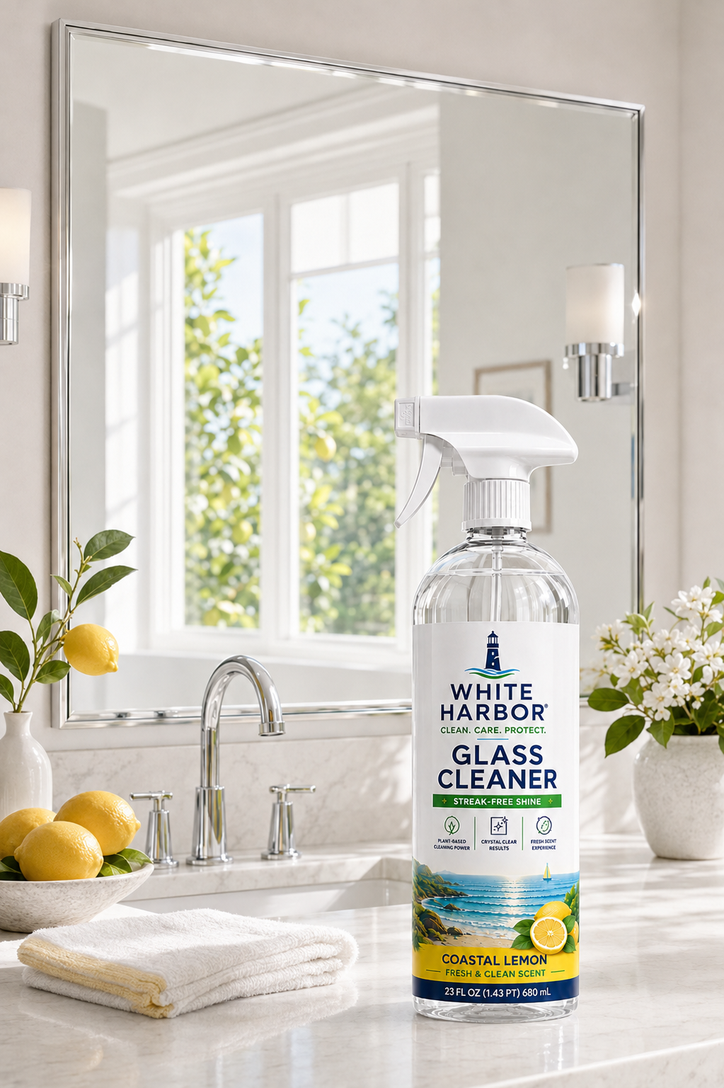 White Harbor Glass Cleaner Coastal Lemon